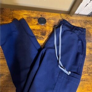 Medium Navy Figs Yola High Waisted Scrub Pant